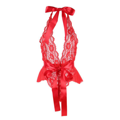 Subblime - 953973 body sexy com babados + cinto vermelho s/m subblime bodies caliente. Pt