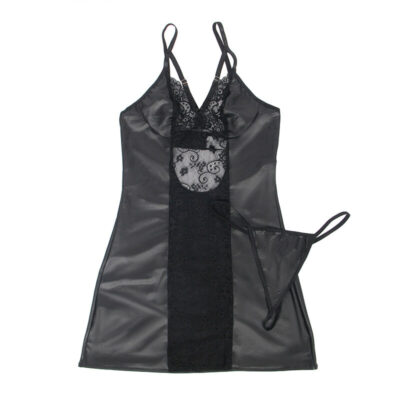 SUBBLIME - 954178 VESTIDO + TANGA COURO PRETO L/XL 12 Subblime - 954178 vestido + tanga couro preto l/xl subblime dresses caliente. Pt