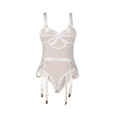 Subblime - 954291 body com correntes + cinto-liga branco l/xl subblime bodies caliente. Pt
