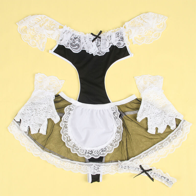 SUBBLIME - 954314 FANTASIA DE EMPREGADA SEXY PRETO/BRANCO L/XL 4 Subblime - 954314 fantasia de empregada sexy preto/branco l/xl - image 4
