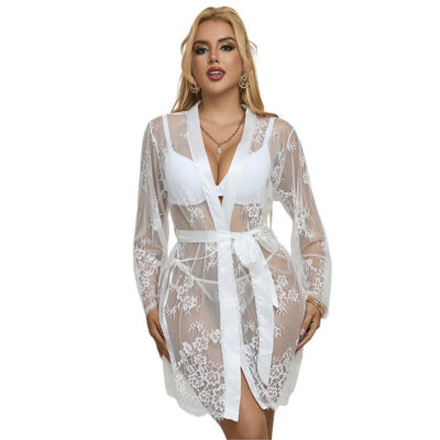 SUBBLIME - 954376 CAMISOLA DE NOITE MANGA COMPRIDA COM DESIGN FLORAL BRANCO L/XL 17 Subblime - 954376 camisola de noite manga comprida com design floral branco l/xl subblime babydolls caliente. Pt