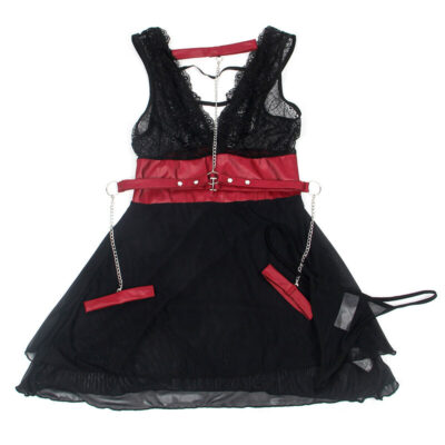 Subblime - 954420 vestido bondage de renda preto s/m subblime dresses caliente. Pt