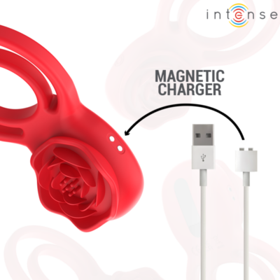 Intense - gail estimulador rose 10 vibrações vermelho controle remoto intense fun caliente. Pt