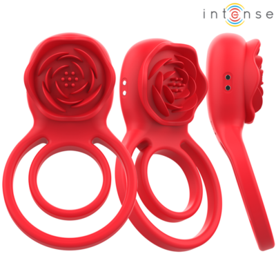 Intense - gail estimulador rose 10 vibrações vermelho controle remoto intense fun caliente. Pt