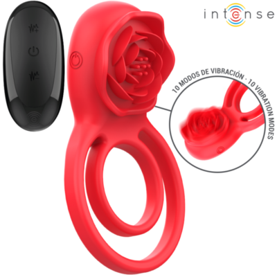 Alternative view of INTENSE - GAIL ESTIMULADOR ROSE 10 VIBRAÇÕES VERMELHO CONTROLE REMOTO