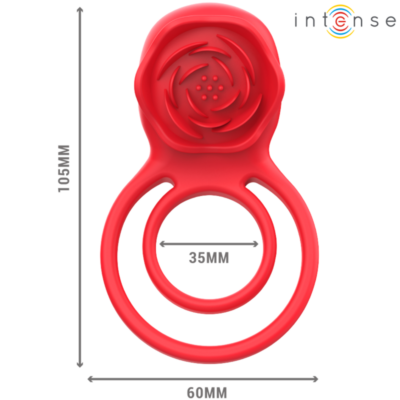 Intense - gail estimulador rose 10 vibrações vermelho controle remoto intense fun caliente. Pt