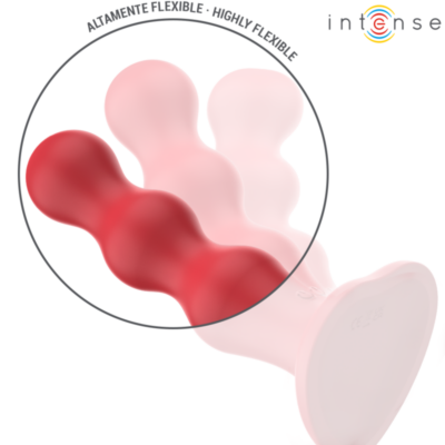 Intense - cody vibrador com ventosa vermelho controle remoto intense fun caliente. Pt