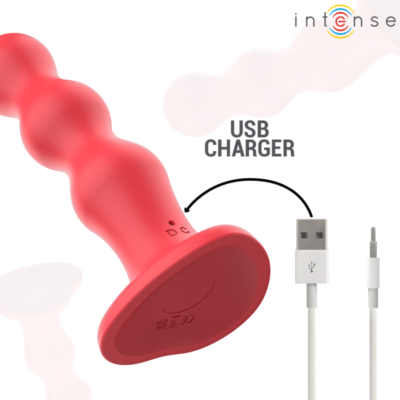 Intense - cody vibrador com ventosa vermelho controle remoto intense fun caliente. Pt
