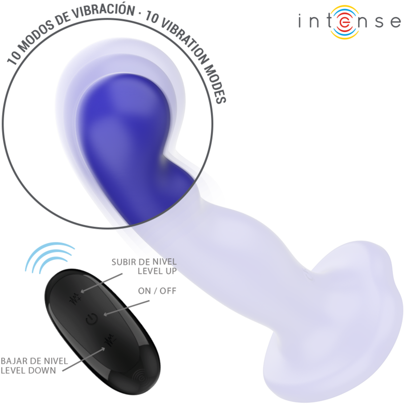 INTENSE - SHORTY VIBRADOR COM VENTOSA AZUL CONTROLE REMOTO 3 Intense - shorty vibrador com ventosa azul controle remoto - image 3