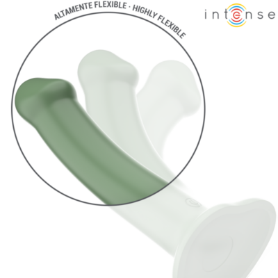 Intense - becca vibrador com ventosa 10 vibrações verde controle remoto intense fun caliente. Pt