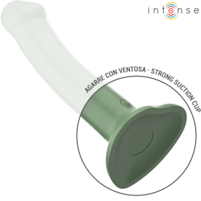 Intense - becca vibrador com ventosa 10 vibrações verde controle remoto intense fun caliente. Pt