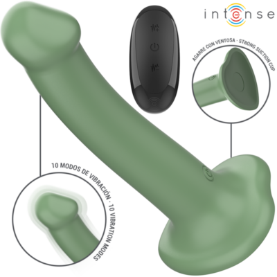 Alternative view of INTENSE - BECCA VIBRADOR COM VENTOSA 10 VIBRAÇÕES VERDE CONTROLE REMOTO