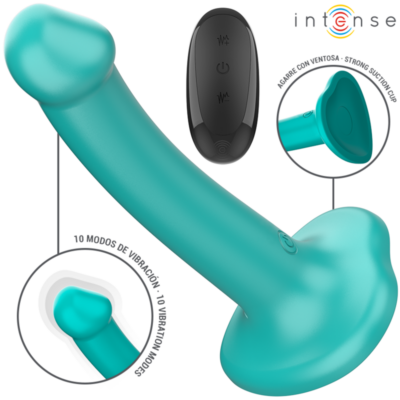 Alternative view of INTENSE - KATIE VIBRADOR COM VENTOSA 10 VIBRAÇÕES AZUL CONTROLE REMOTO