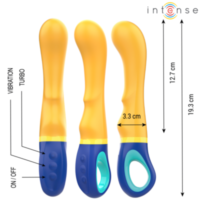 Intenso - vibrador shaggy g-spot amarelo intense fun caliente. Pt