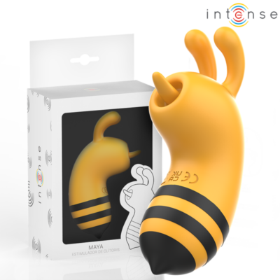 Intense - maya estimulador bee amarelo/preto intense fun caliente. Pt