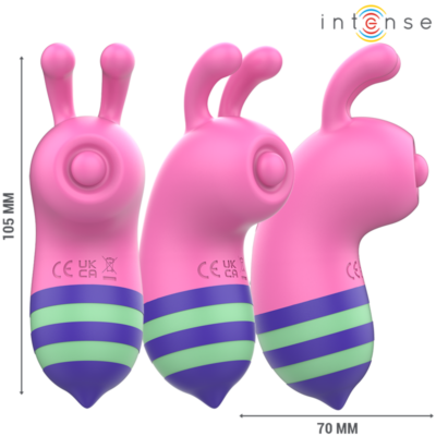 Intense - willie estimulador bee rosa/verde intense fun caliente. Pt