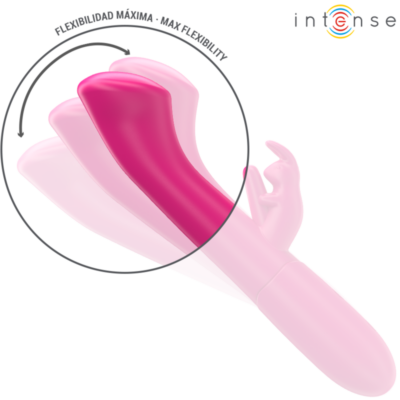 INTENSE - JULIETA RABBIT VIBRADOR 18,6 CM 10 VIBRAÇÕES ROSA 11 Intense - julieta rabbit vibrador 18,6 cm 10 vibrações rosa - image 5