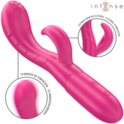 Alternative view of INTENSE - AMARA VIBRADOR COM LÍNGUA ESTIMULANTE 10 VIBRAÇÕES ROSA