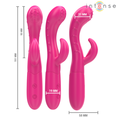 Intense - amara vibrador com língua estimulante 10 vibrações rosa intense fun caliente. Pt