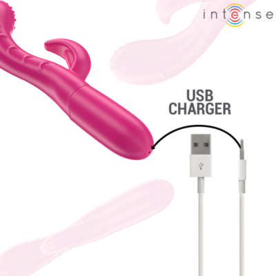 Intense - amara vibrador com língua estimulante 10 vibrações rosa intense fun caliente. Pt