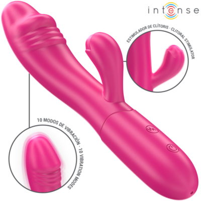 Alternative view of INTENSE - IVY VIBRADOR FLEXÍVEL 10 VIBRAÇÕES COM LÍNGUA ESTIMULANTE ROSA