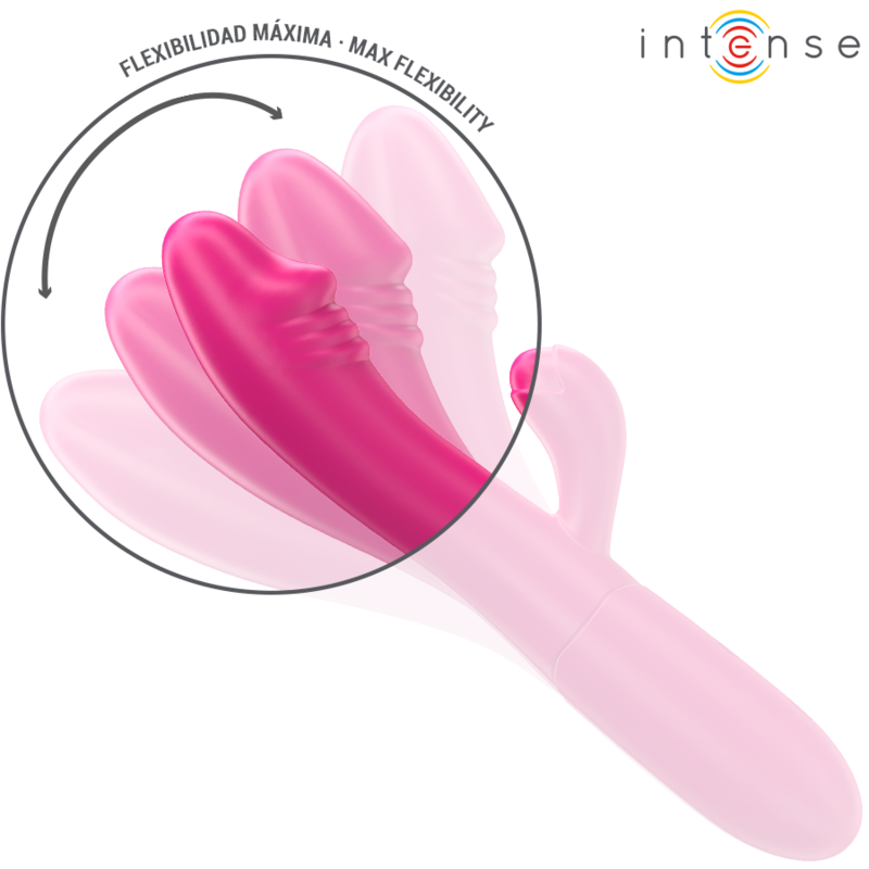 INTENSE - IVY VIBRADOR FLEXÍVEL 10 VIBRAÇÕES COM LÍNGUA ESTIMULANTE ROSA 6 Intense - ivy vibrador flexível 10 vibrações com língua estimulante rosa - image 6