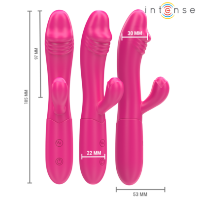 INTENSE - IVY VIBRADOR FLEXÍVEL 10 VIBRAÇÕES COM LÍNGUA ESTIMULANTE ROSA 9 Intense - ivy vibrador flexível 10 vibrações com língua estimulante rosa - image 3