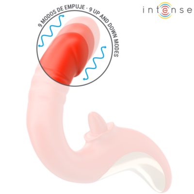 Intense - vibrador e estimulador paulina em forma de u vermelho intense fun caliente. Pt