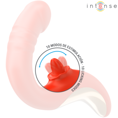 Intense - vibrador e estimulador paulina em forma de u vermelho intense fun caliente. Pt