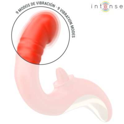 Intense - vibrador e estimulador paulina em forma de u vermelho intense fun caliente. Pt