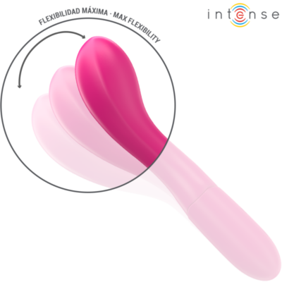 Intense - lisette vibrador 19 cm flexível 10 vibrações rosa - image 4