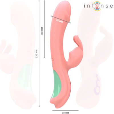 INTENSE - RACHEL RABBIT VIBRADOR 5 VIBRAÇÕES ROSA 14 Intense - rachel rabbit vibrador 5 vibrações rosa intense fun caliente. Pt
