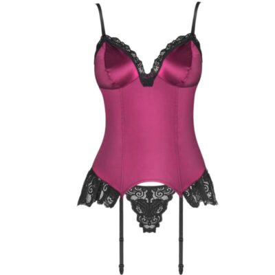 Livco corsetti fashion - agrafena cf 90436 corset + tanga borgonha s/m livco corsetti sets caliente. Pt