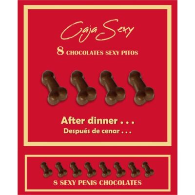 DIABLO PICANTE - CAIXA DE 8 CHOCOLATES EM FORMA DE PÊNIS