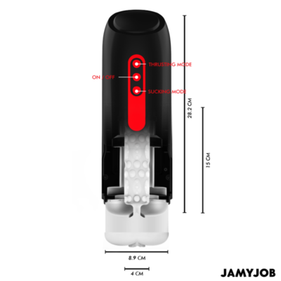 Jamyjob - masturbador automático phantom vagina 5 modos de sucção e impulso jamyjob caliente. Pt