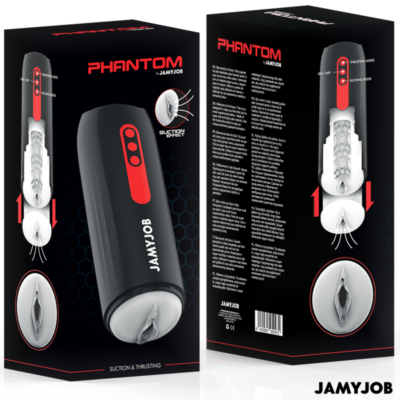 Jamyjob - masturbador automático phantom vagina 5 modos de sucção e impulso jamyjob caliente. Pt