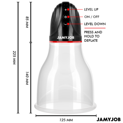 Jamyjob - xpand lite bomba de teste automática 3 níveis de sucção cinza jamyjob caliente. Pt