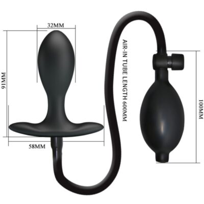 Pretty love - plug anal inflável preto - image 6