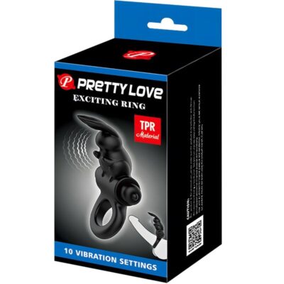 Pretty love - anel vibrador coelho anel excitante 10 vibrações preto pretty love caliente. Pt