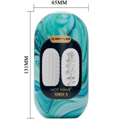 Pretty love - masturbador masculino hot wave silicone branco pretty love caliente. Pt
