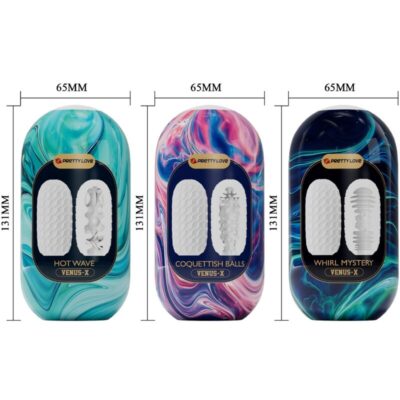 Pretty love - venus x 15 masturbadores masculinos de silicone branco pretty love caliente. Pt