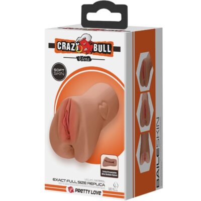 Crazy bull - design de vagina e ânus escarlate com carne de coração crazy bull caliente. Pt