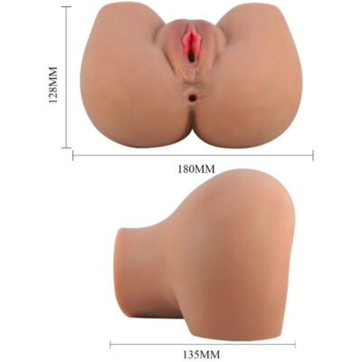 Crazy bull - vibrador mila butt com vagina realista e ânus controle de carne remoto - image 7