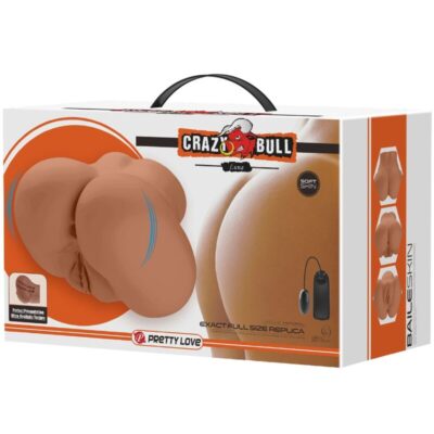 Crazy bull - luna vibrador butt com vagina realista e ânus controle de carne remoto - image 9