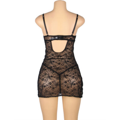 Subblime - 954185 babydoll de renda com alças ajustáveis preto s/m subblime babydolls caliente. Pt
