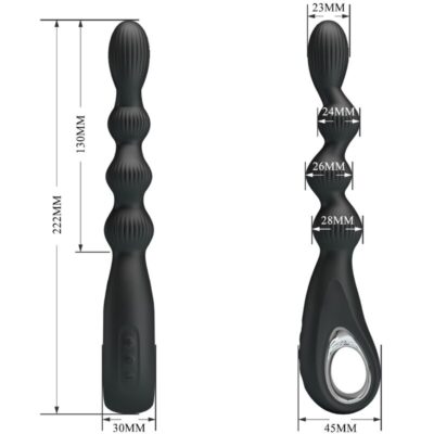 Pretty love - federer vibrador anal 12 vibrações preto pretty love caliente. Pt