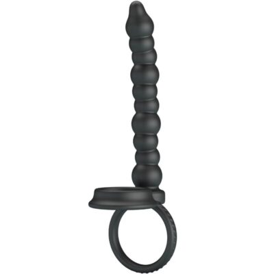 Alternative view of PRETTY LOVE - ANEL DE PÉNIS DILLION DUPLA PENETRAÇÃO PRETO