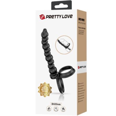 Pretty love - anel de pénis dillion dupla penetração preto pretty love caliente. Pt