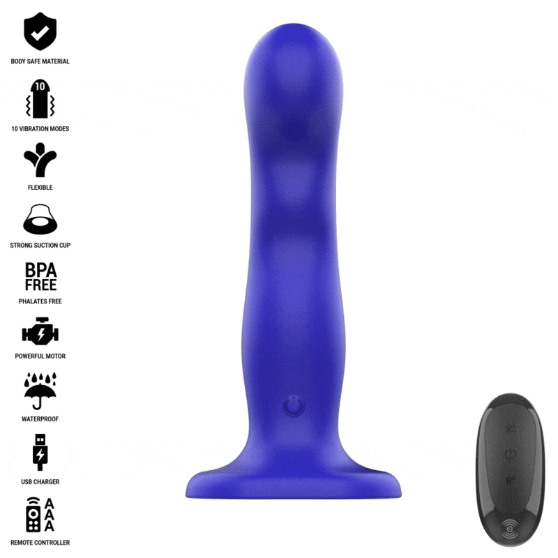 INTENSE - SHORTY VIBRADOR COM VENTOSA AZUL CONTROLE REMOTO 7 Intense - shorty vibrador com ventosa azul controle remoto - image 7