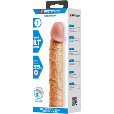 Pretty love - manga para pênis stevenson com extensão de 7,6 cm de carne pretty love caliente. Pt